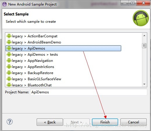 怎么将Android的API demo导入到Eclipse工作区中