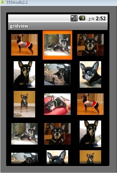Android 九宫图GridView及承袭BaseAdapter实现
