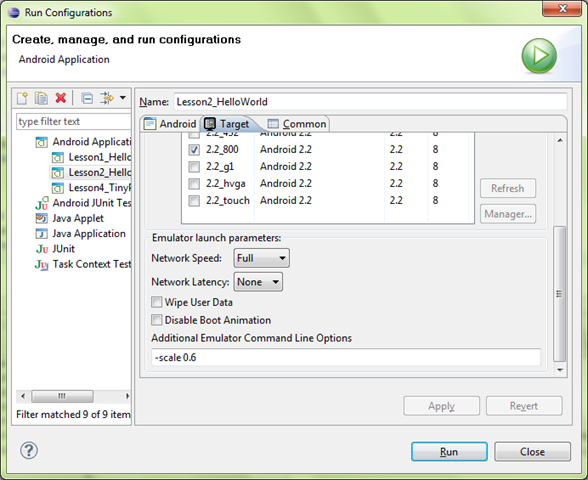 ��СAndroidģ������չʾ�ߴ�