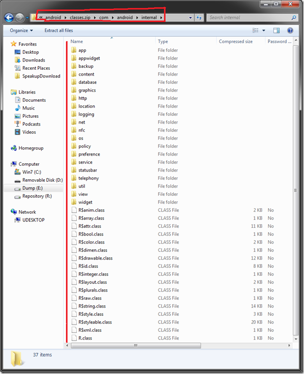 �����ڲ�(com.android.internal)������(@hide)API[��2���֣�����android.jar]