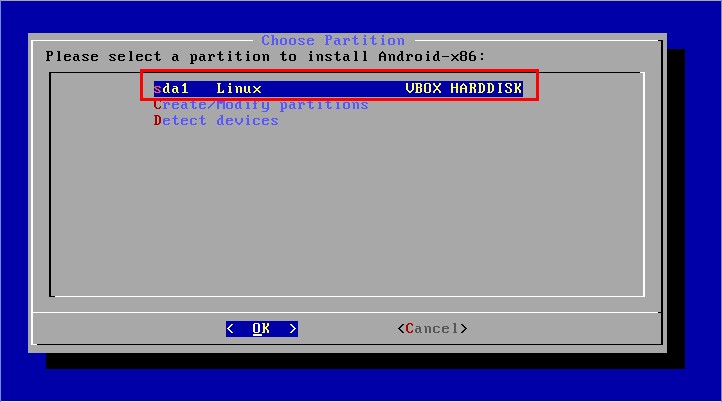施用VirtualBox安装Android 4.2.2 x86