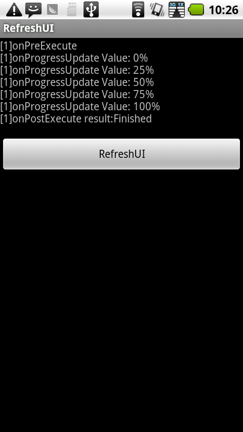 Android 施用AsyncTask更新UI
