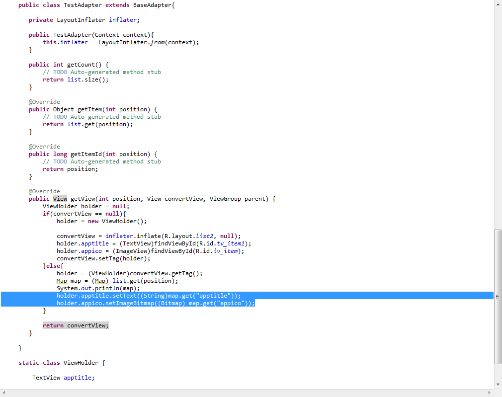 简单的BaseAdapter有关问题