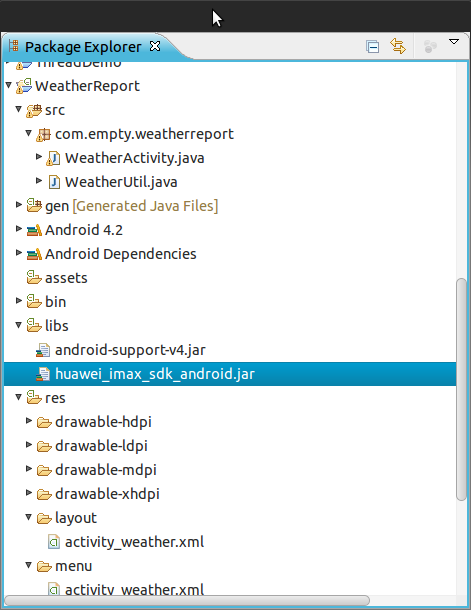 android中获取即刻天气
