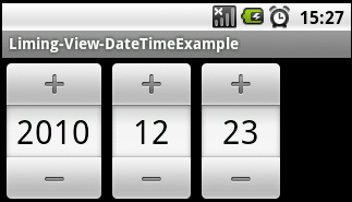 Android����ѧϰ ֮ 5����������ؼ�-4ʱ��ؼ�