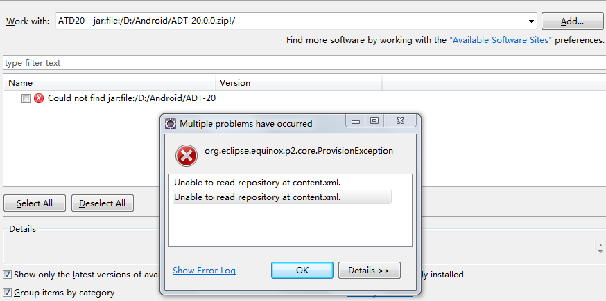 android开发环境装配ADT