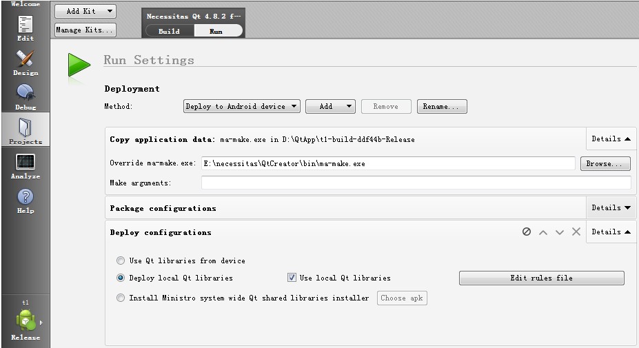 ��Win7��ʹ��QtCreator����Qt for Android����
