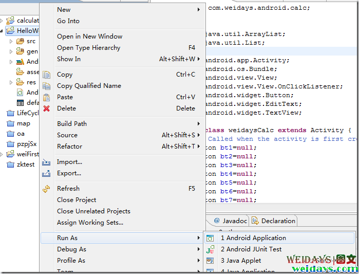 ��Myeclipse 8.6�� � Android ����������ͼ�ģ�