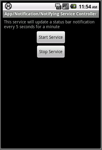 Android ApiDemos示范解析(27)：App->Notification->Notifying Service Controller