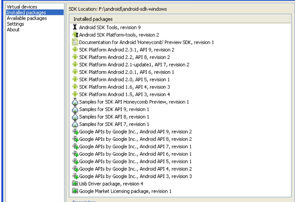 Android SDK 4.0.3 开发环境配备及运行