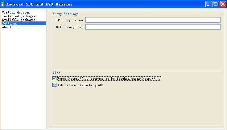 Android 2.3 SDK 配备方法