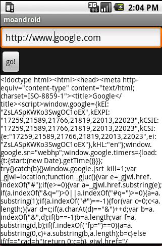 【转】Android 兑现联网（一）——package说明