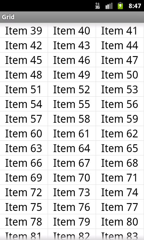 ��Android��GridView����������