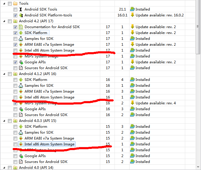 Android SDK4.0.3�����°汾֧��intel x86ģ����
