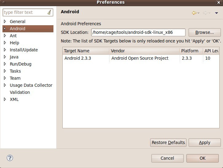 Android2.3.3开发环境离线当地搭建Ubuntu篇