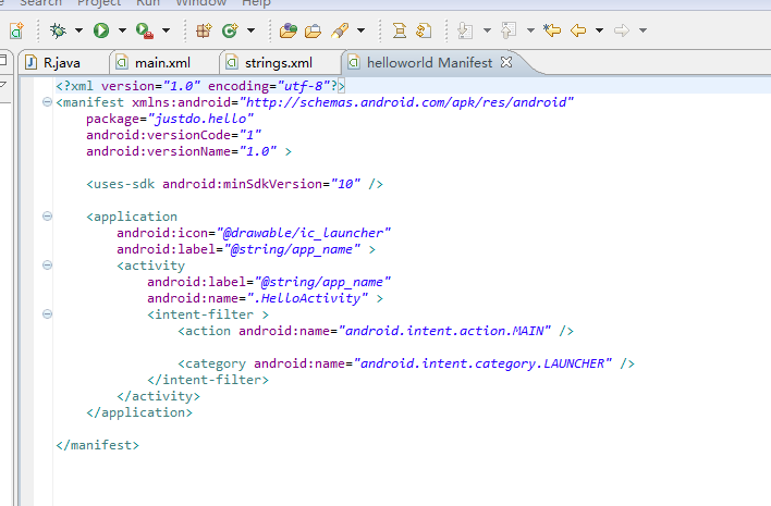 Android初始-HelloWorld