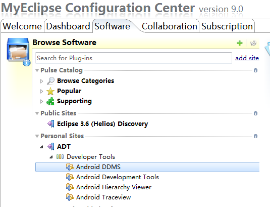 MyEclipse9.0 装配Android ADT14