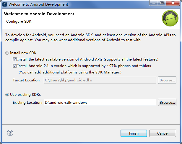 MyEclipse9.0 装配Android ADT14
