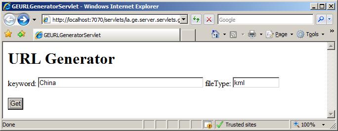 将在Google中搜寻 KML 文件的结果整合到Google Earth中