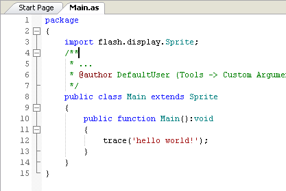 AS3轻量级开发工具flashdevelop筹建配置