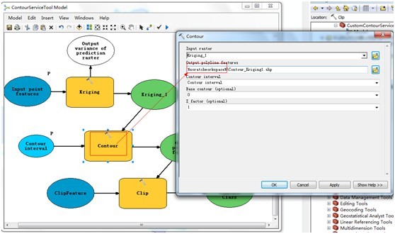 ArcGIS API for Silverlight 调用GP服务预备-GP模型建立、发布、测试