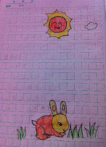 可爱的小灰作文