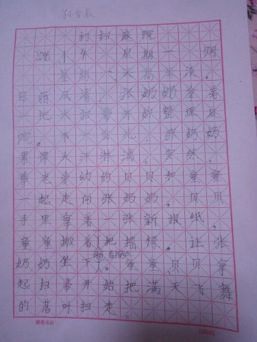 山庄征文——打扫庭院作文