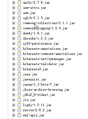 struts2+spring2+hibernate3��ؽ�������jar��