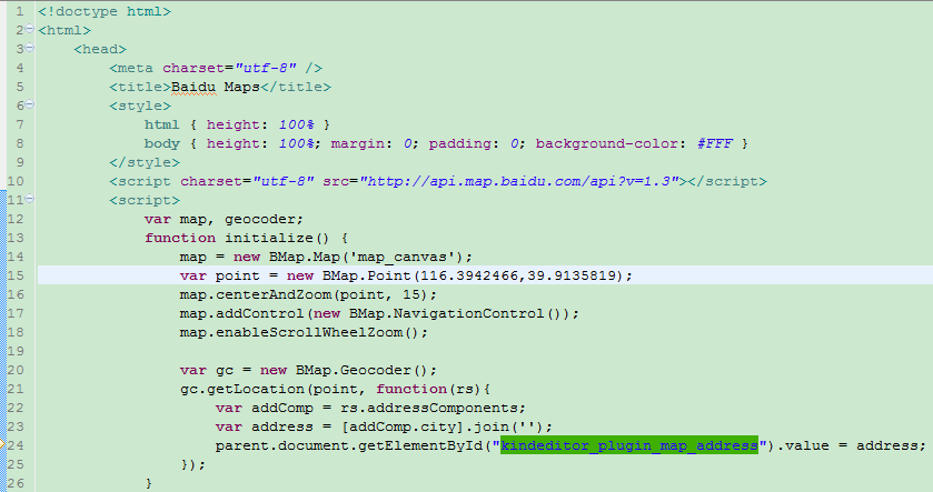 kindeditor-4.1.5 ��ô�޸İٶ�mapĬ�ϵ�ַ
