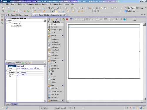 GWT - GWT Designer����Ajaxʹ�� (06) - ���ÿؼ�ʹ��