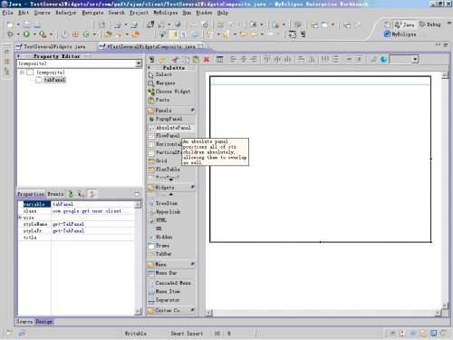 GWT - GWT Designer����Ajaxʹ�� (06) - ���ÿؼ�ʹ��