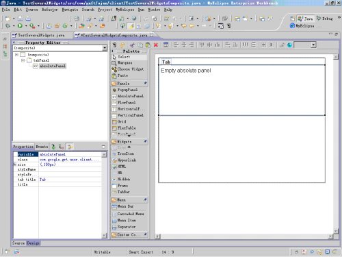 GWT - GWT Designer����Ajaxʹ�� (06) - ���ÿؼ�ʹ��