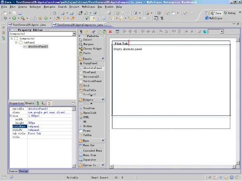 GWT - GWT Designer����Ajaxʹ�� (06) - ���ÿؼ�ʹ��