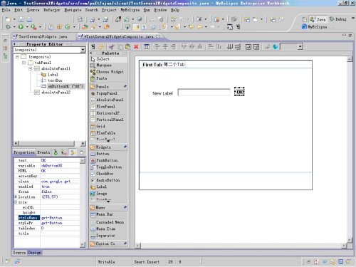 GWT - GWT Designer����Ajaxʹ�� (06) - ���ÿؼ�ʹ��