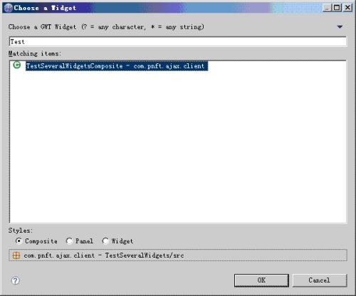 GWT - GWT Designer����Ajaxʹ�� (06) - ���ÿؼ�ʹ��