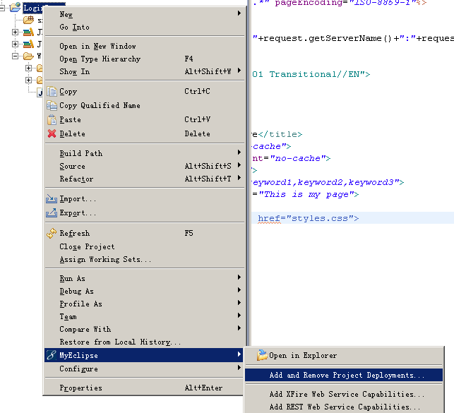 ��MyEclipse�����ñ�����װTomcat��MyEclipse�Դ�Tomcat����Jsp