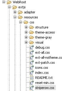 Extjs��Ext.grid.GridPanel stripeRows������ ûЧ�� ʧЧ �������