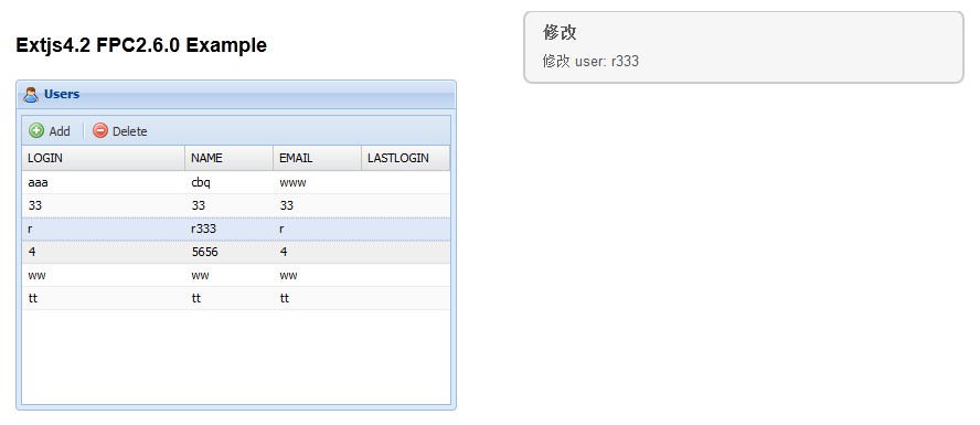 Extjs4.2+lazarus1.1:CRUD��ҳ�ĸ���ʵ�֣���Դ�룩