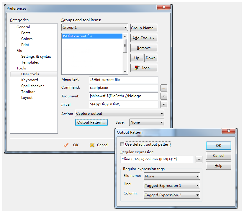 ��EditPlus���䱸JSHint������������JS��������