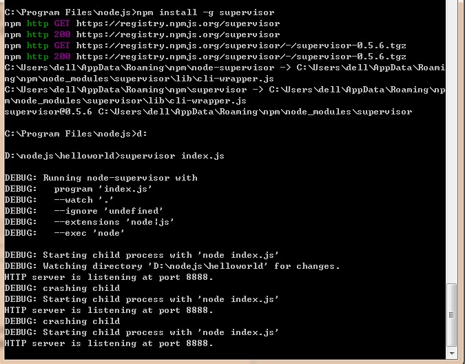 Node.jsѧϰʼǣ2֮supervisor