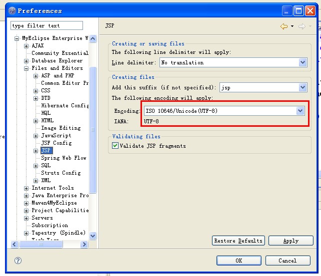 Eclipse����ô����JSP��ģ��ΪpageEncoding="UTF-8"