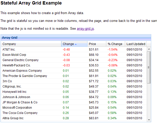 �ɷ�����������Ext������Basic Array Grid��