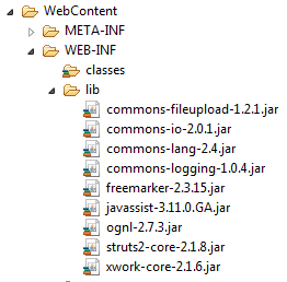 Struts2 Notes(One)-set up the first sturts2 application