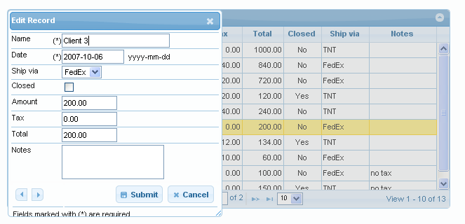 jQueryѧϰ����-jqGrid��ʹ�÷���(�༭,ɾ��,����,����)