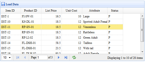 jquery-easyui����datagrid�����ҳ����