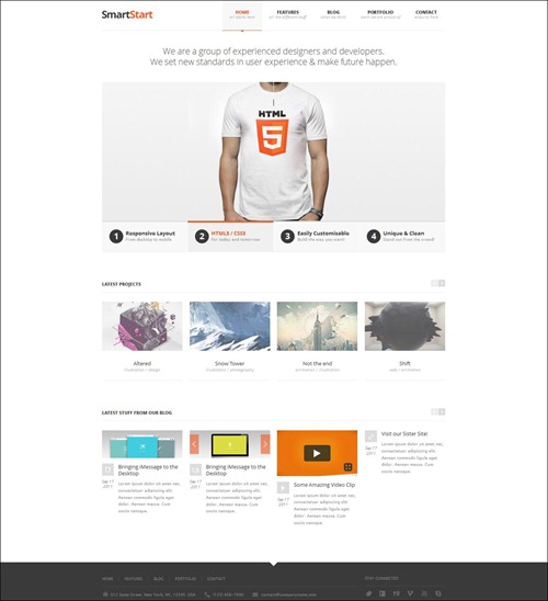 ����һ�������ܻ�ӭ�ĸ�����HTML5ģ��