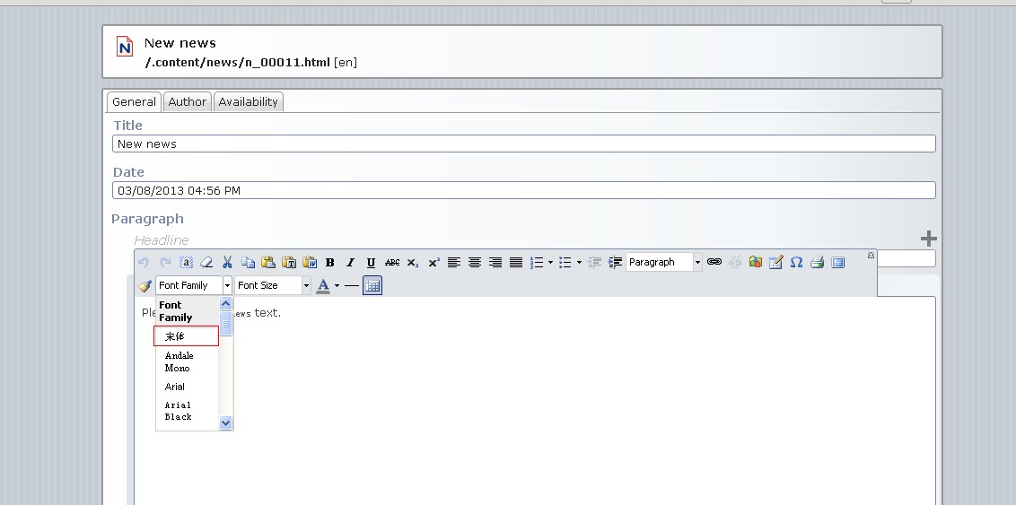 OpenCms8.5.1 ����OpenCmsHtml���͵ı༭����������������