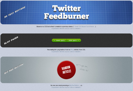 25 �����õ� CSS3 ������ť/�˵��̳�