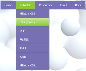 �˿����jQuery/CSS3�˵���Ч