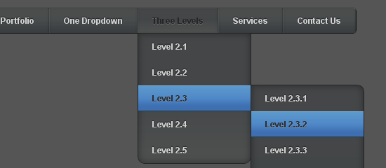 �˿����jQuery/CSS3�˵���Ч